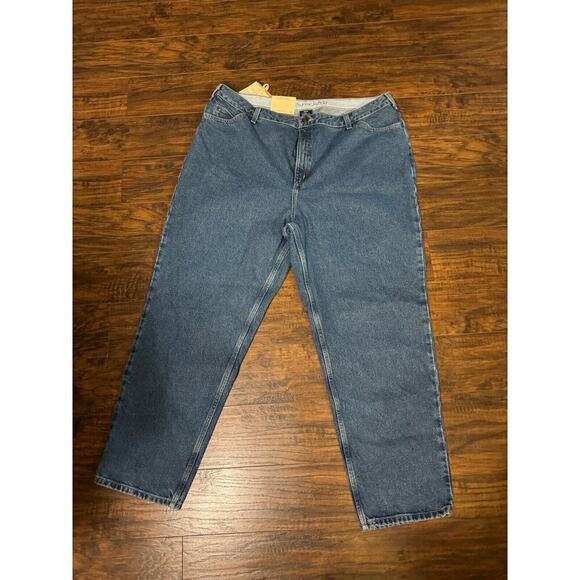 Lands' End Women's Jeans Original Fit Traditional Waist Tapered 20W Plus - Picture 4 of 7